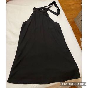 Black mini dress - wedding guest outfit
